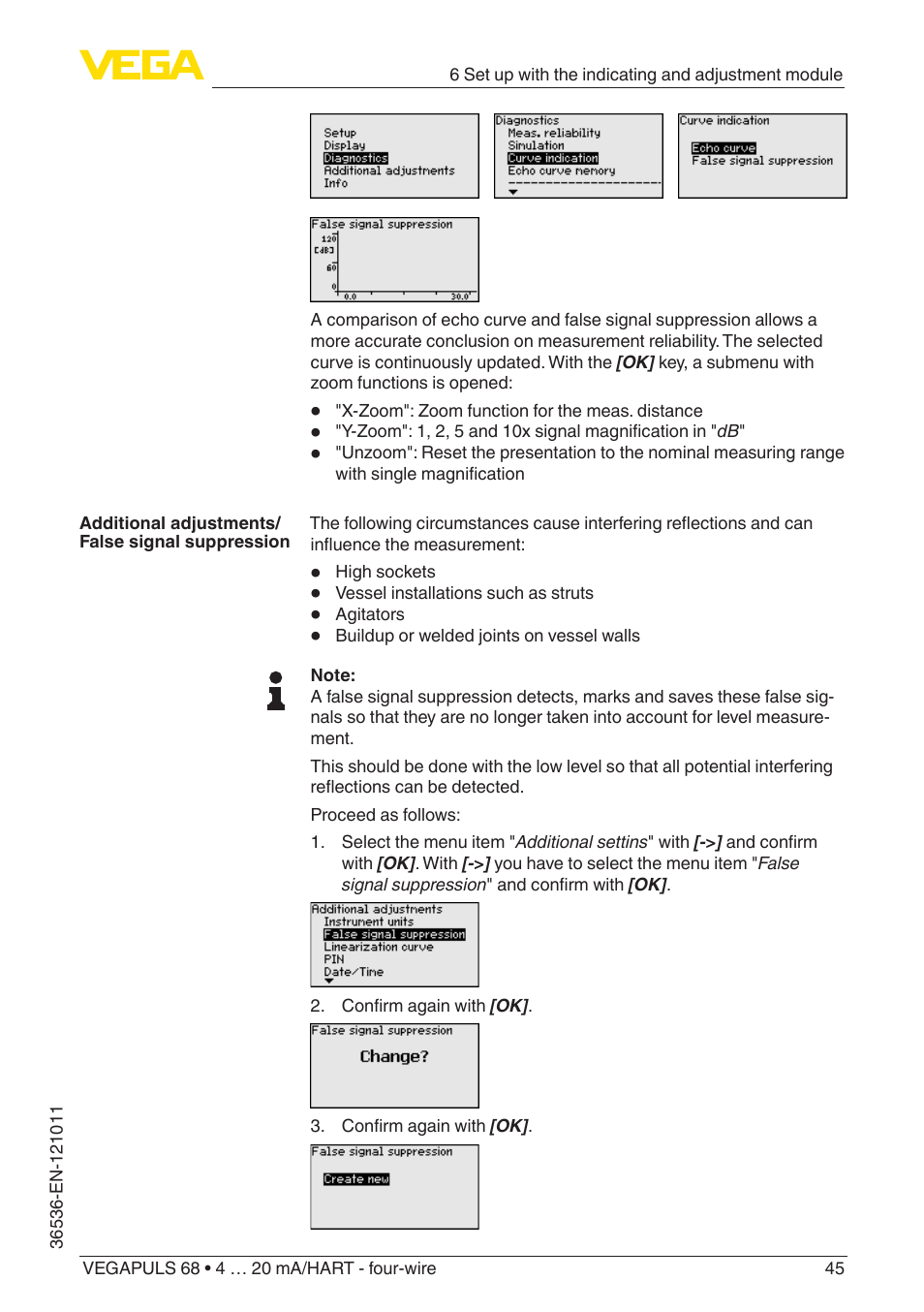 VEGA VEGAPULS 68 (≥ 2.0.0 - ≥ 4.0.0) 4 … 20 mA_HART - four-wire User Manual | Page 45 / 80