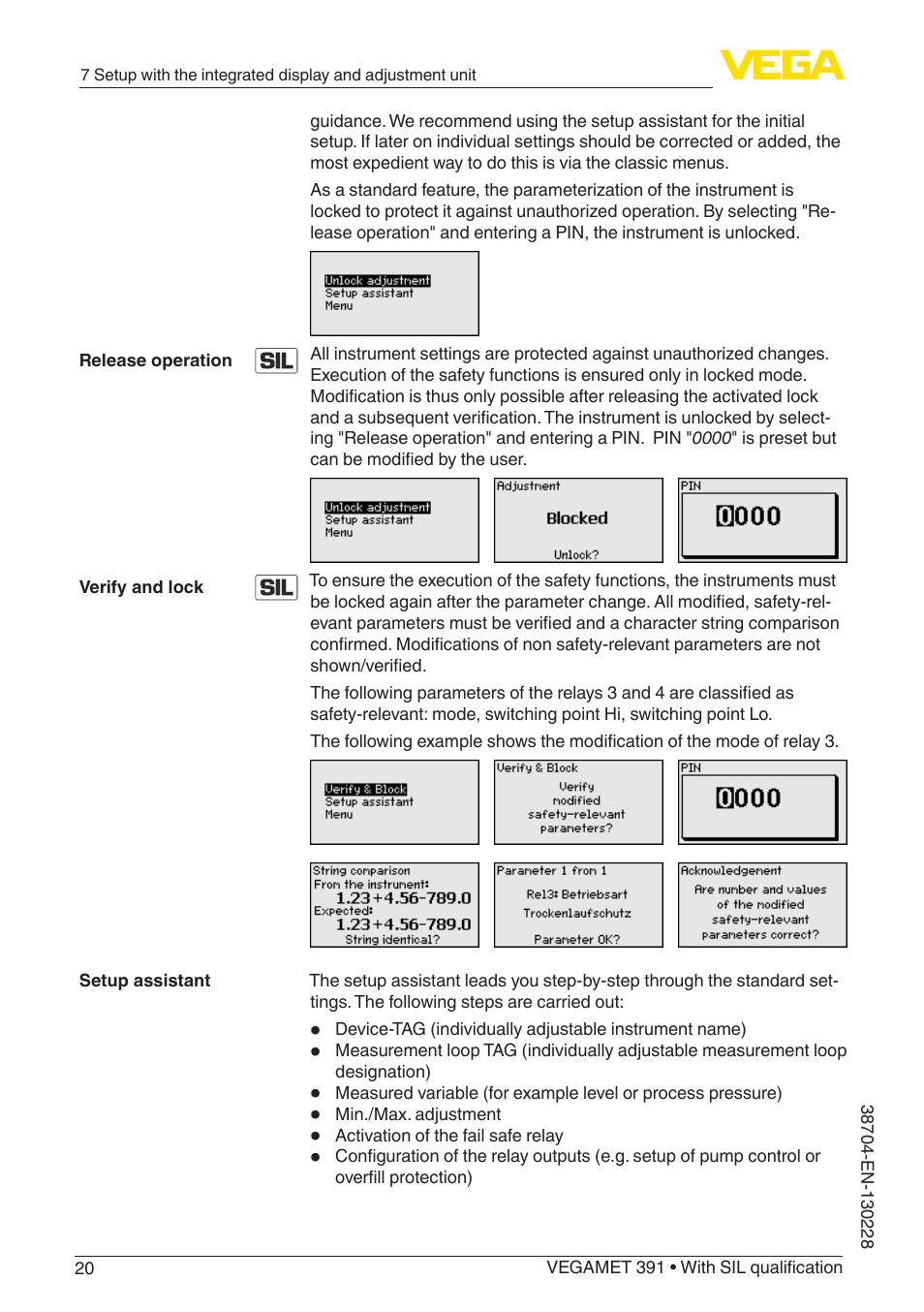 VEGA VEGAMET 391 With SIL qualification User Manual | Page 20 / 56