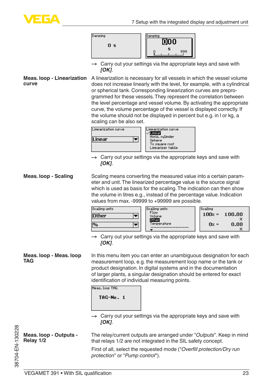 VEGA VEGAMET 391 With SIL qualification User Manual | Page 23 / 56