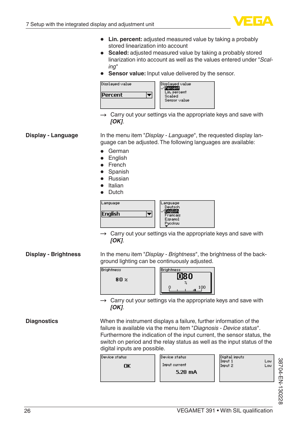 VEGA VEGAMET 391 With SIL qualification User Manual | Page 26 / 56