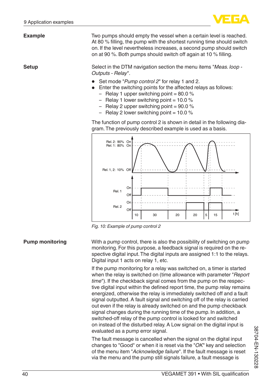 VEGA VEGAMET 391 With SIL qualification User Manual | Page 40 / 56