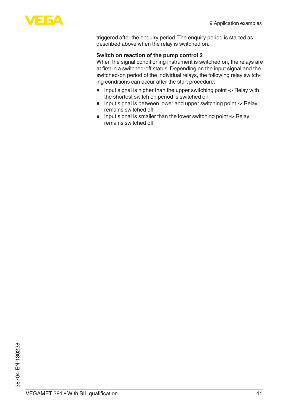 VEGA VEGAMET 391 With SIL qualification User Manual | Page 41 / 56
