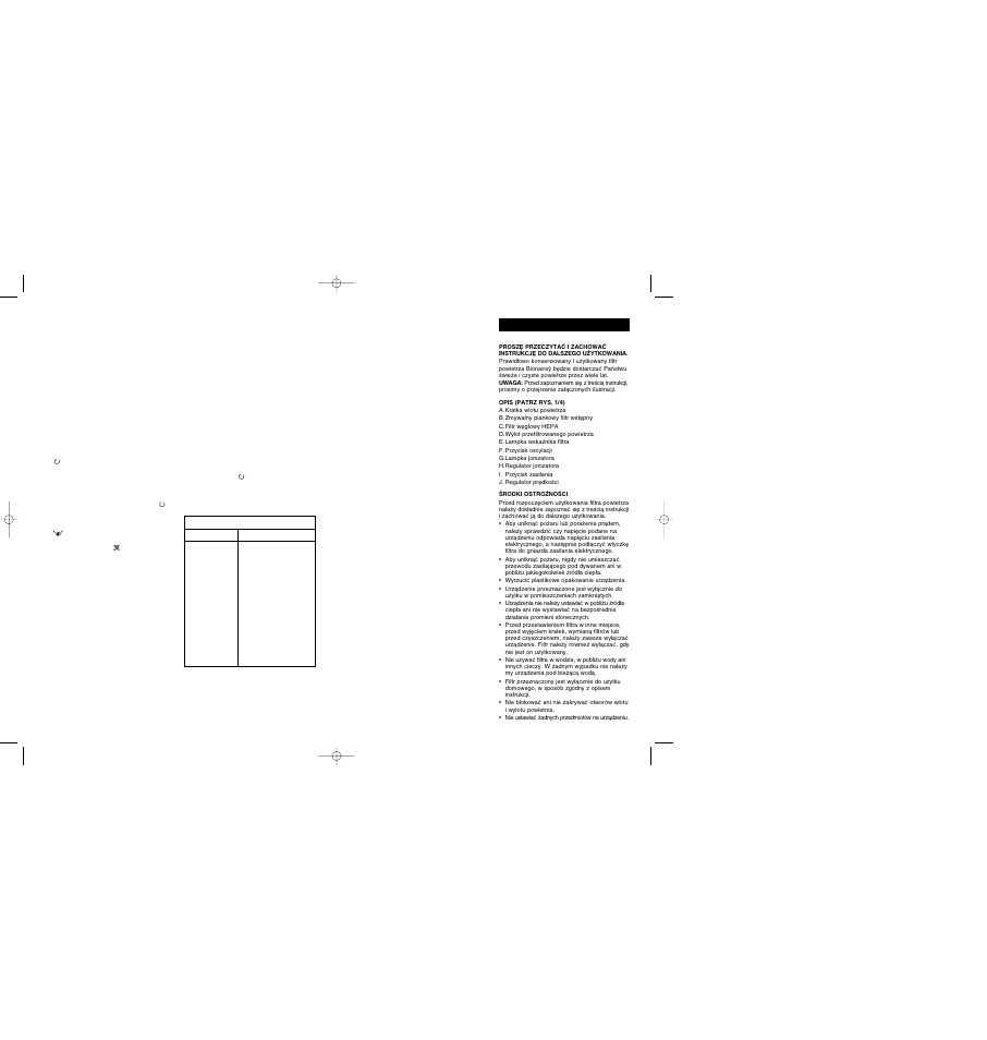BIONAIRE BAP 830 User Manual | Page 17 / 27