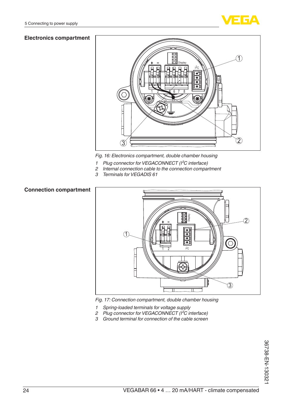 VEGA VEGABAR 66 4 … 20 mA_HART - climate compensated User Manual | Page 24 / 76