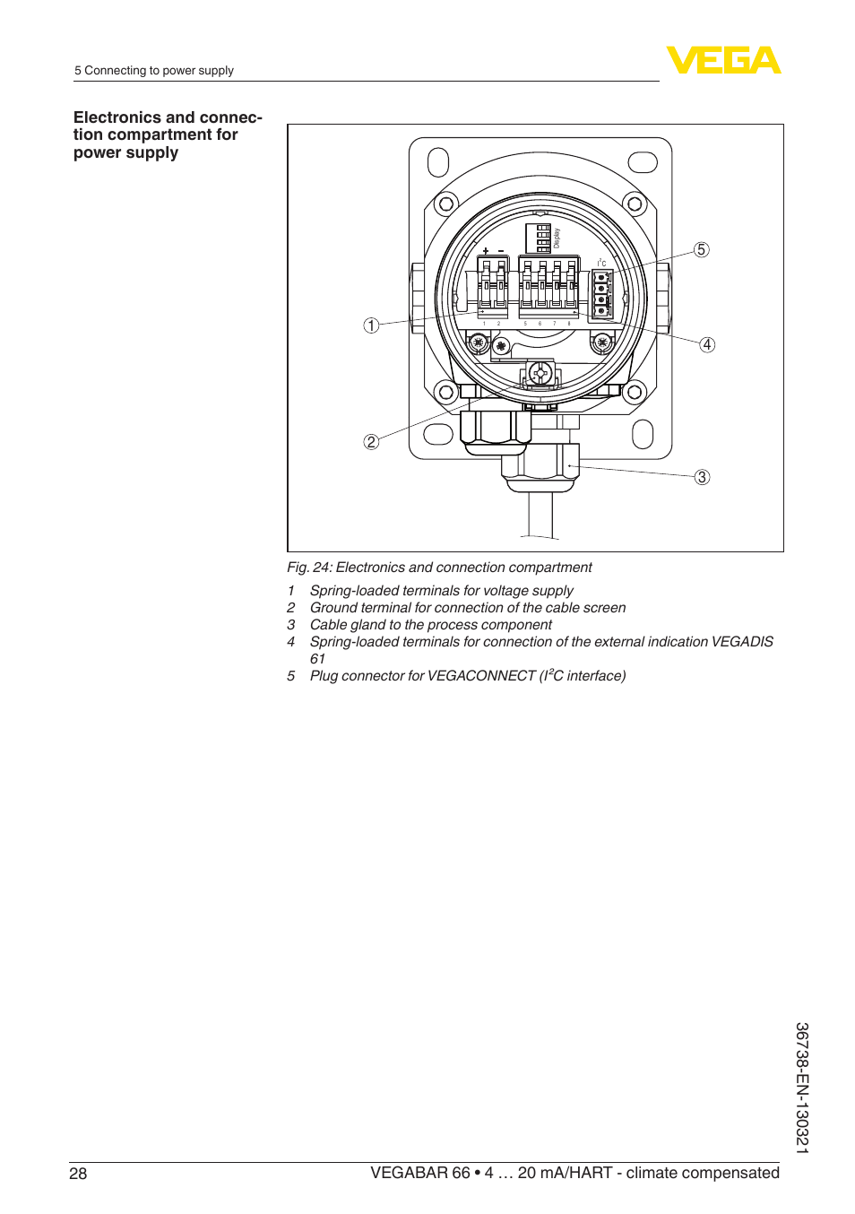 VEGA VEGABAR 66 4 … 20 mA_HART - climate compensated User Manual | Page 28 / 76