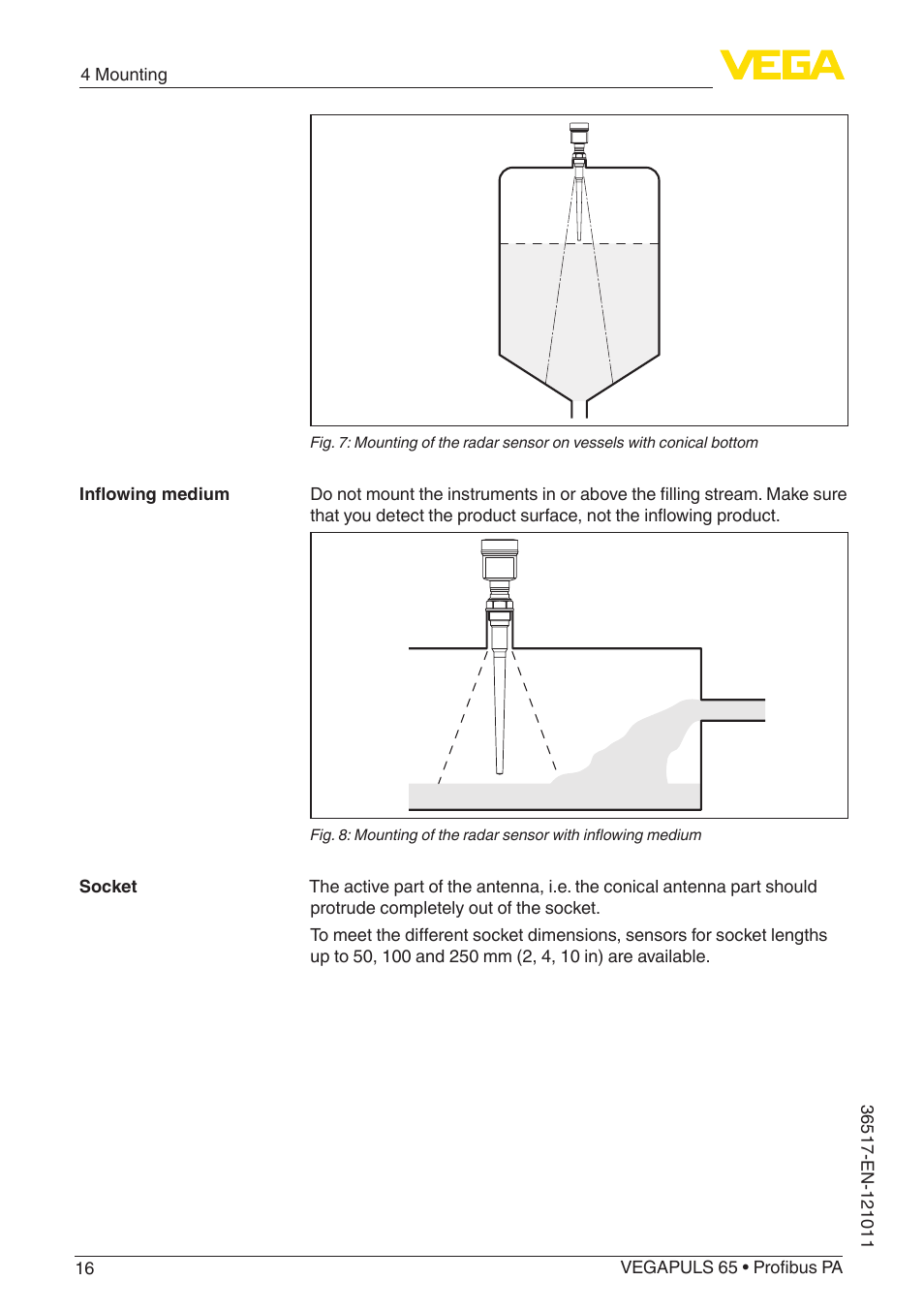 VEGA VEGAPULS 65 (≥ 2.0.0 - ≥ 4.0.0) Profibus PA User Manual | Page 16 / 72