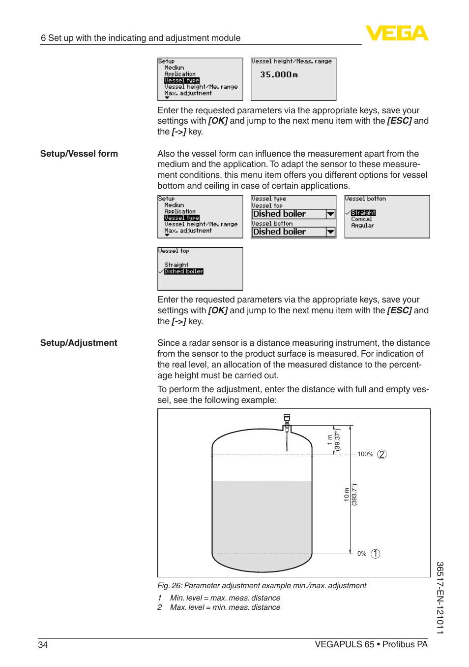 VEGA VEGAPULS 65 (≥ 2.0.0 - ≥ 4.0.0) Profibus PA User Manual | Page 34 / 72