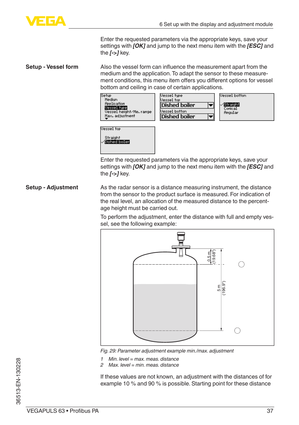 VEGA VEGAPULS 63 (≥ 2.0.0 - ≥ 4.0.0) Profibus PA User Manual | Page 37 / 80