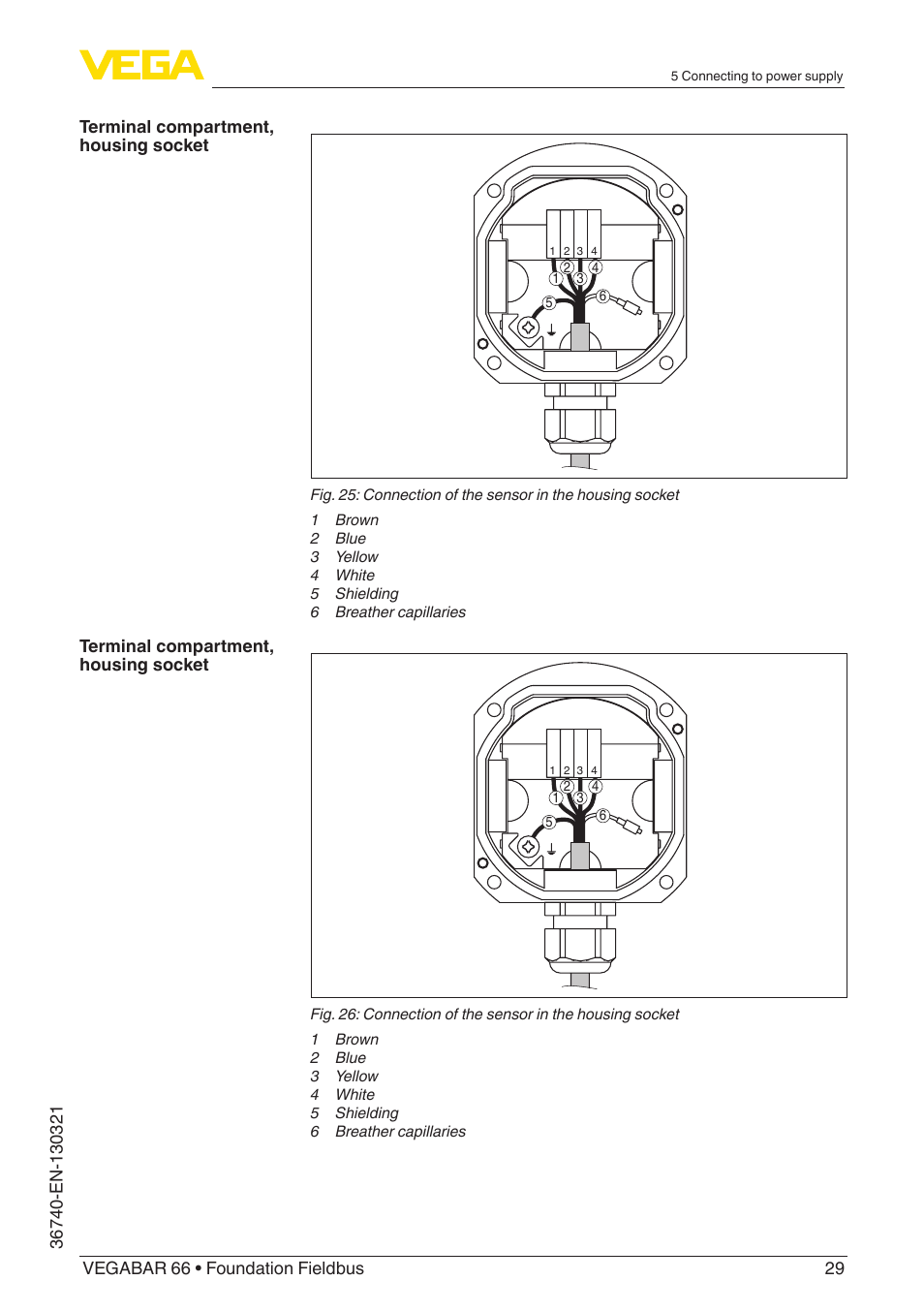 VEGA VEGABAR 66 Foundation Fieldbus User Manual | Page 29 / 72