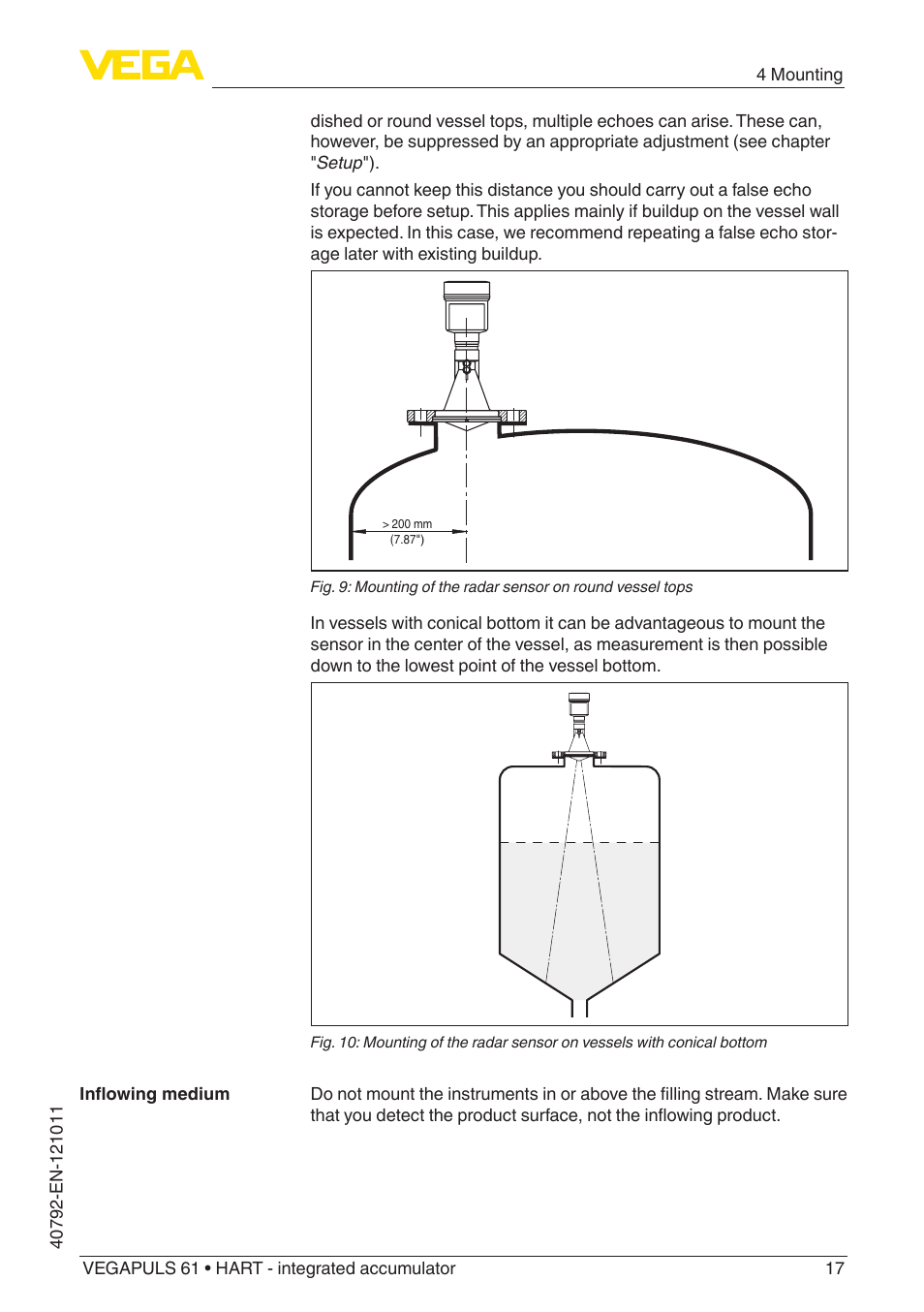 VEGA VEGAPULS 61 (≥ 2.0.0 - ≥ 4.0.0) HART - integrated accumulator User Manual | Page 17 / 72