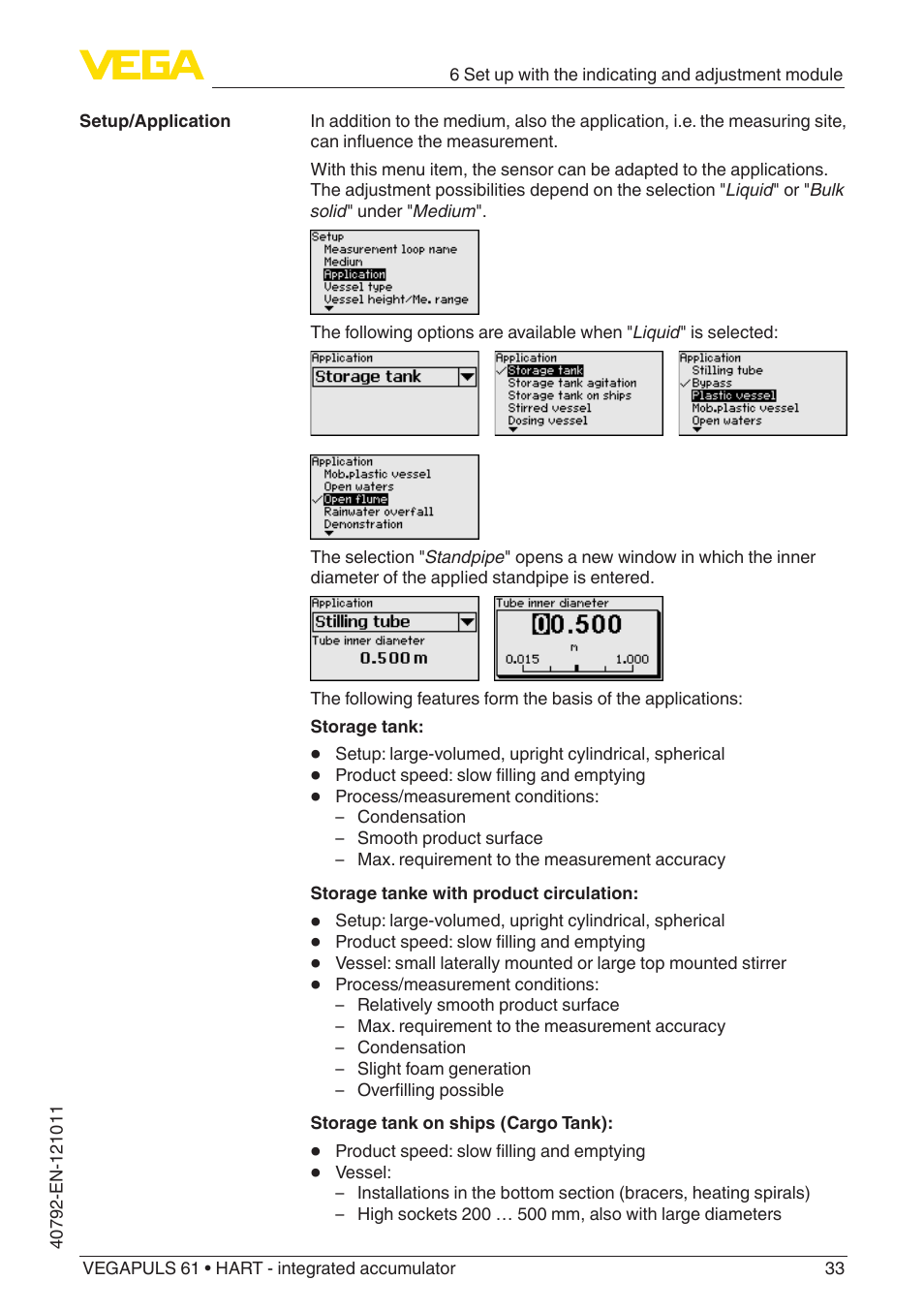 VEGA VEGAPULS 61 (≥ 2.0.0 - ≥ 4.0.0) HART - integrated accumulator User Manual | Page 33 / 72