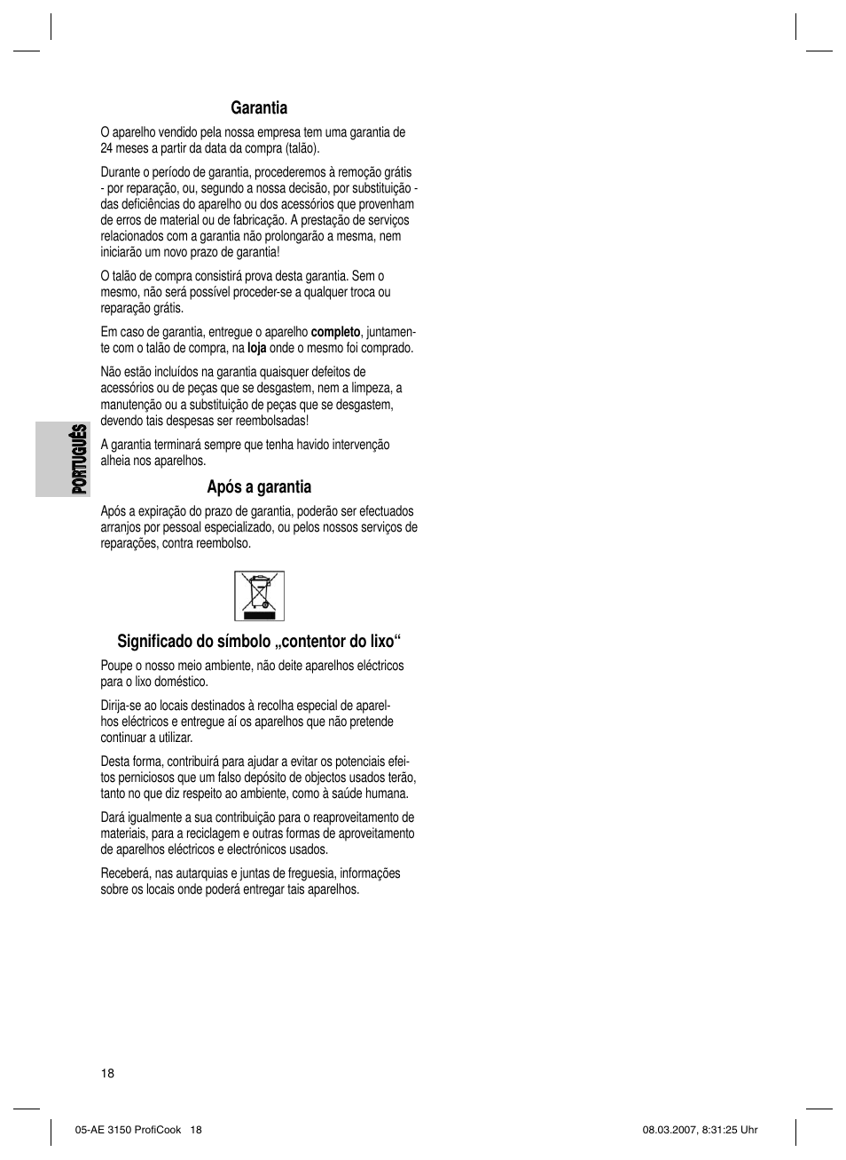 CLATRONIC AE 3150 PROFI COOK User Manual | Page 18 / 42