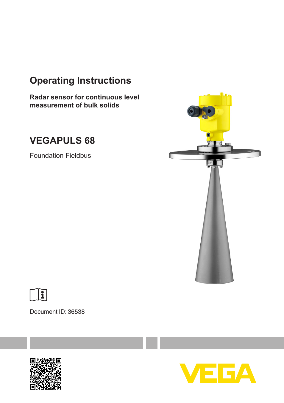 VEGA VEGAPULS 68 (≥ 2.0.0 - ≥ 4.0.0) Foundation Fieldbus User Manual | 88 pages