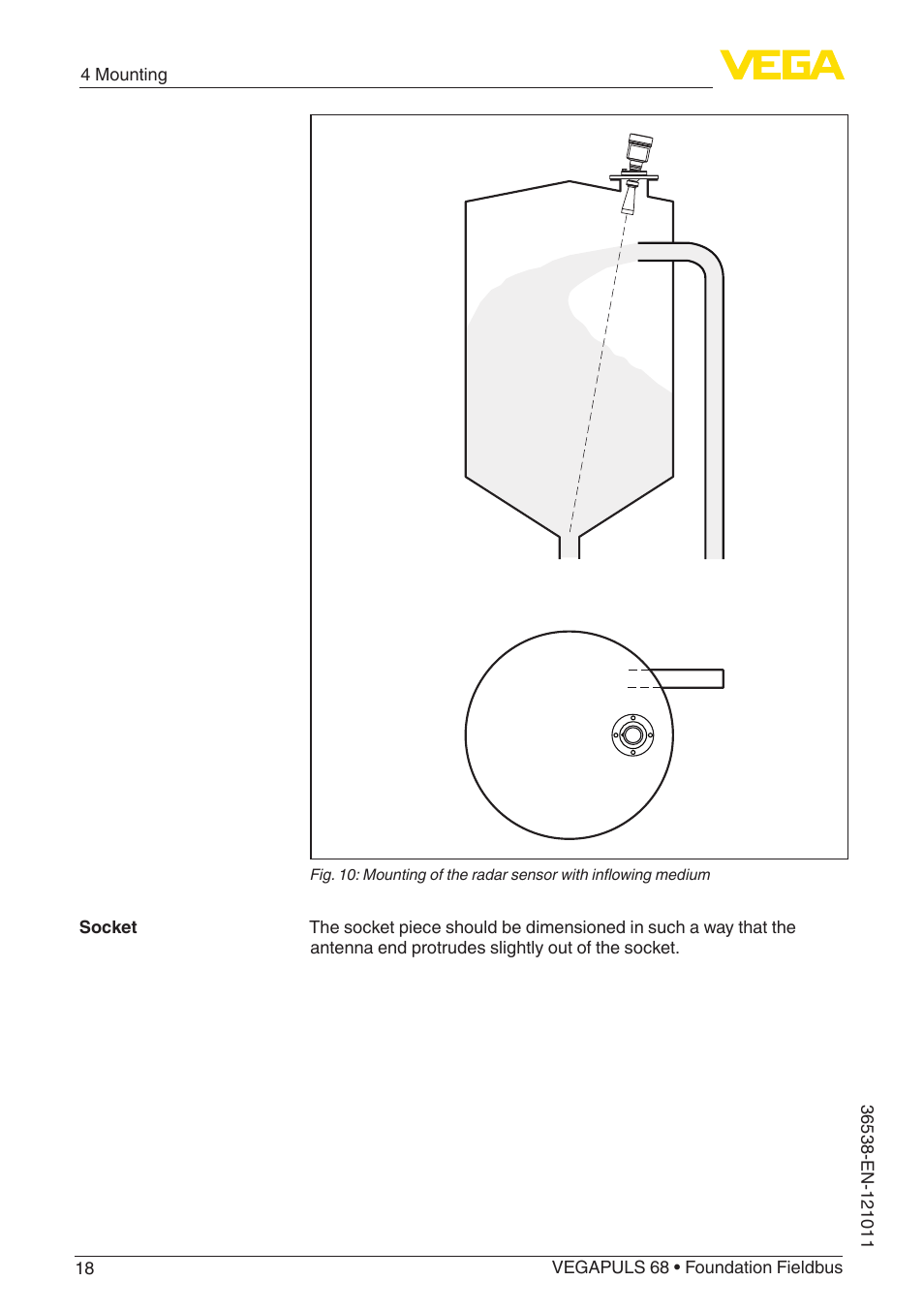 VEGA VEGAPULS 68 (≥ 2.0.0 - ≥ 4.0.0) Foundation Fieldbus User Manual | Page 18 / 88