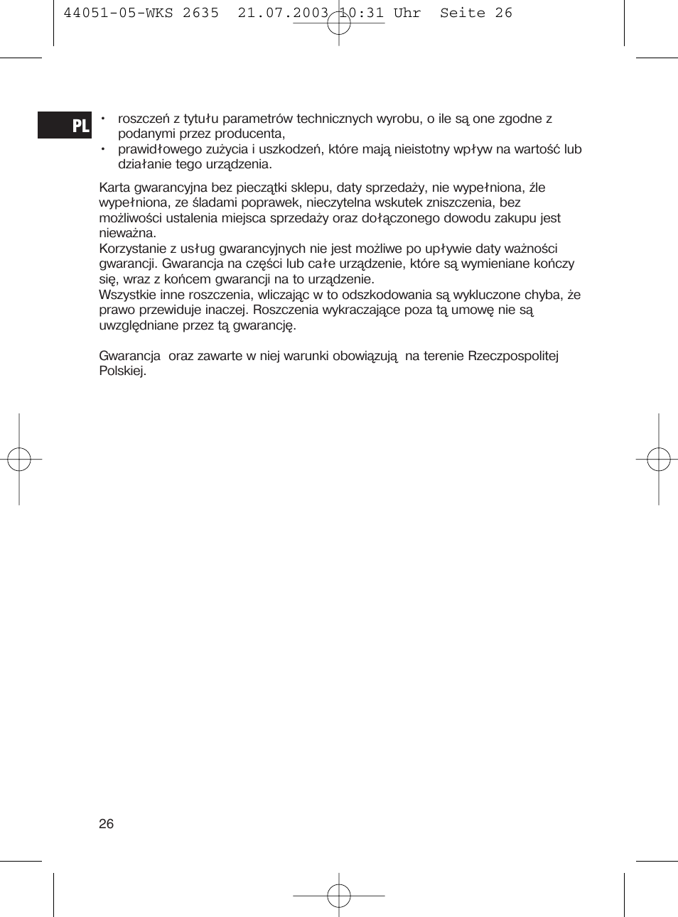 CLATRONIC CB 1241 User Manual | Page 26 / 39