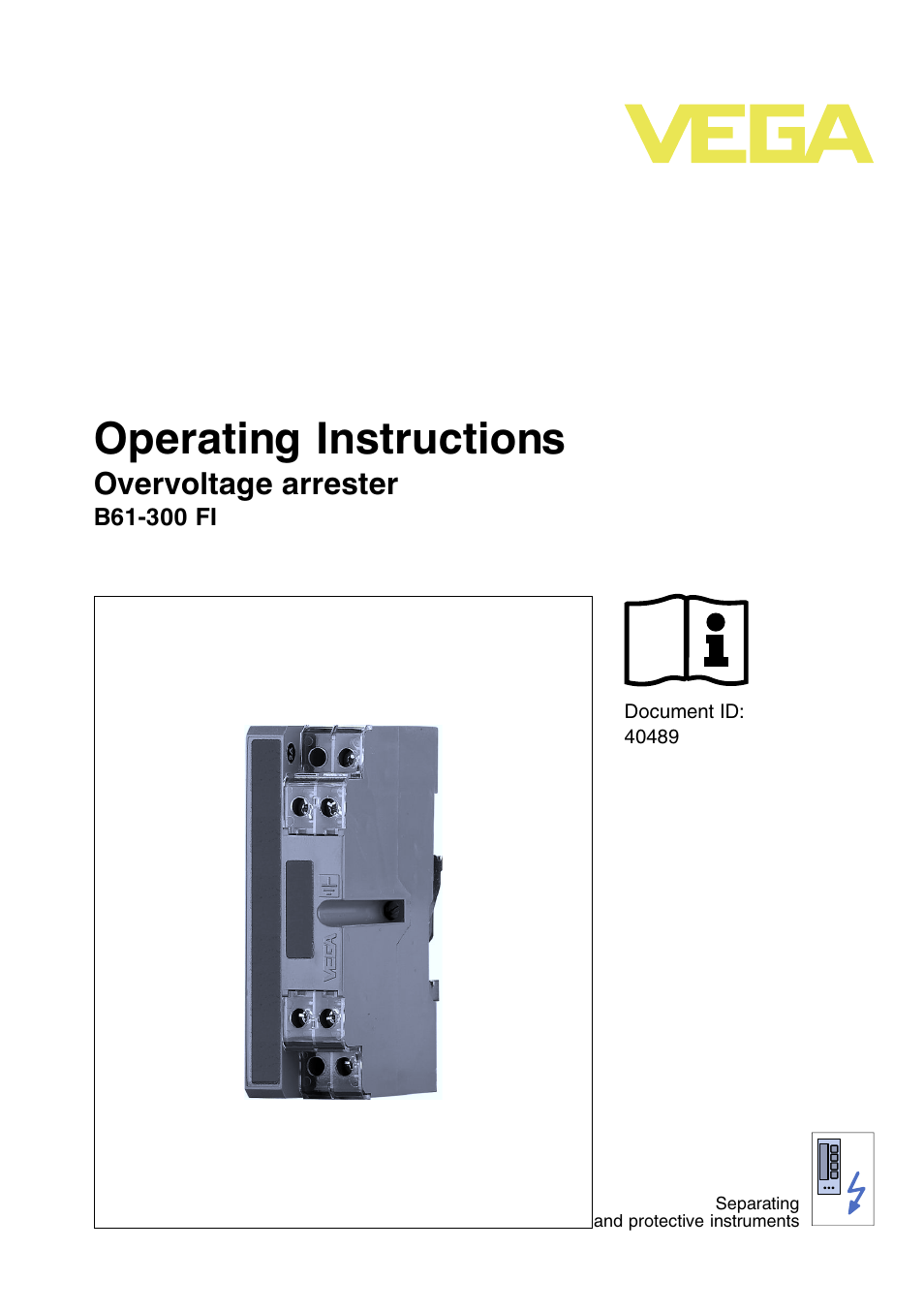 VEGA B61-300 FI User Manual | 20 pages