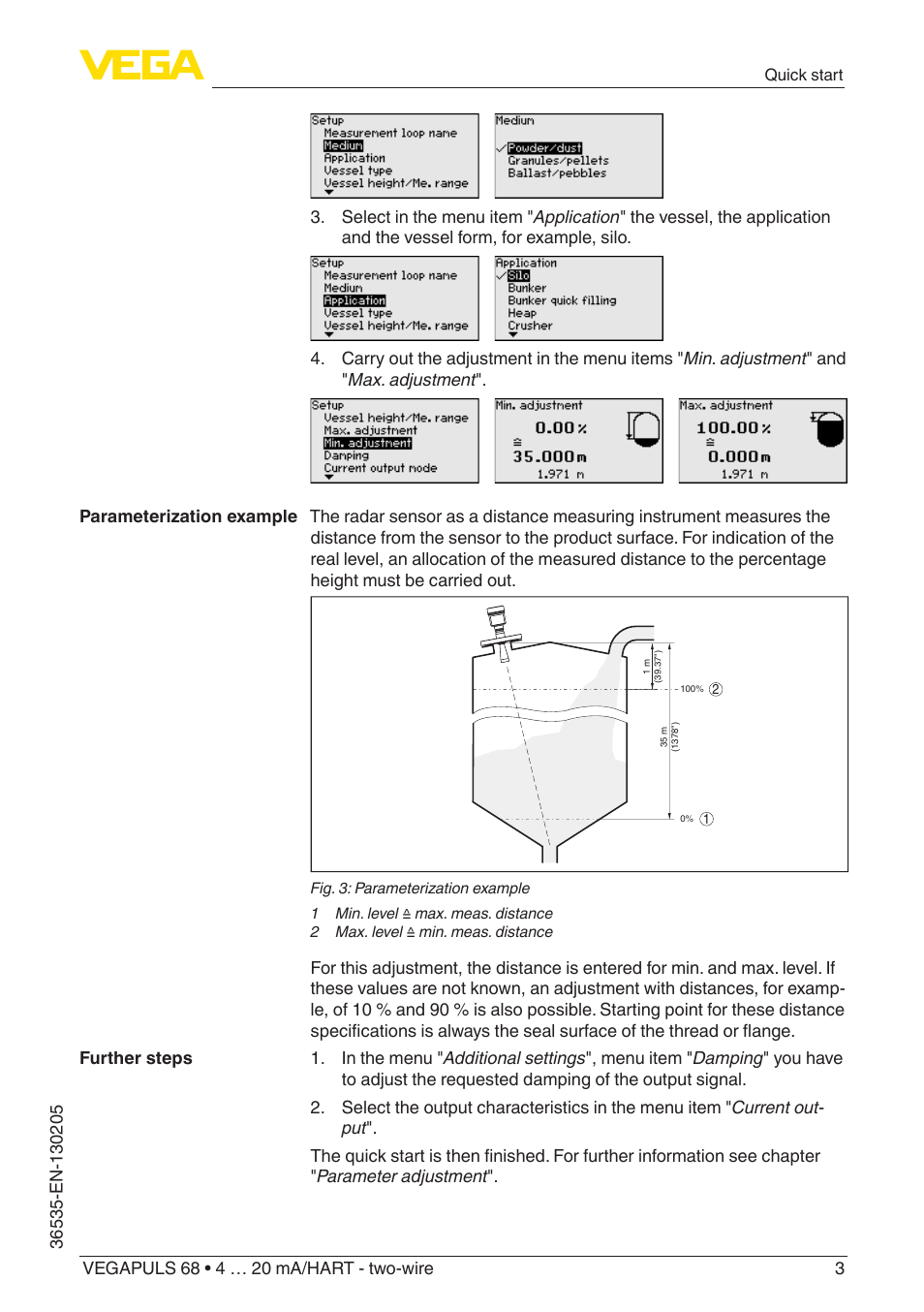 VEGA VEGAPULS 68 (≥ 2.0.0 - ≥ 4.0.0) 4 … 20 mA_HART - two-wire User Manual | Page 3 / 84