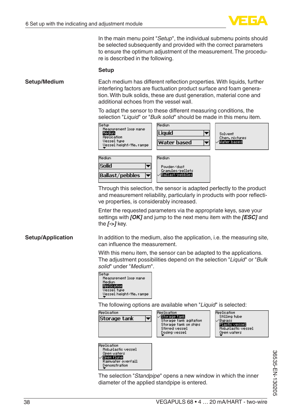 VEGA VEGAPULS 68 (≥ 2.0.0 - ≥ 4.0.0) 4 … 20 mA_HART - two-wire User Manual | Page 38 / 84