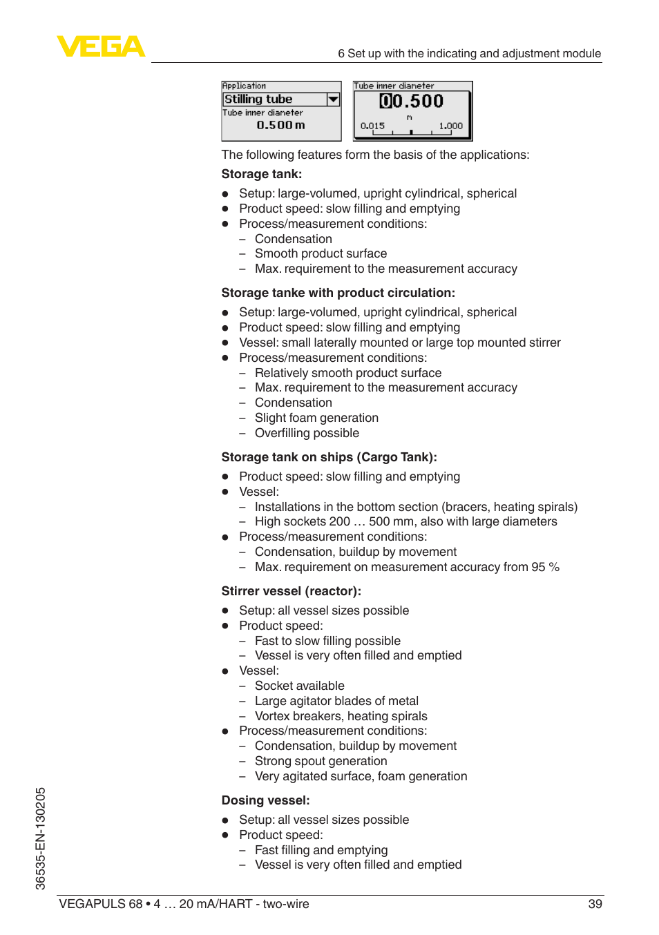 VEGA VEGAPULS 68 (≥ 2.0.0 - ≥ 4.0.0) 4 … 20 mA_HART - two-wire User Manual | Page 39 / 84