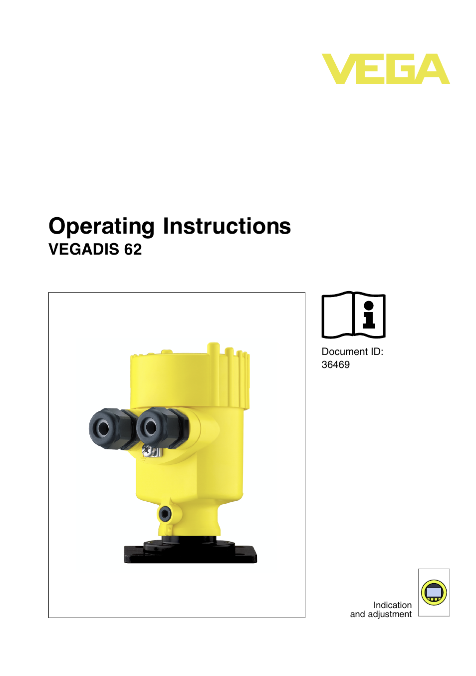 VEGA VEGADIS 62 User Manual | 52 pages