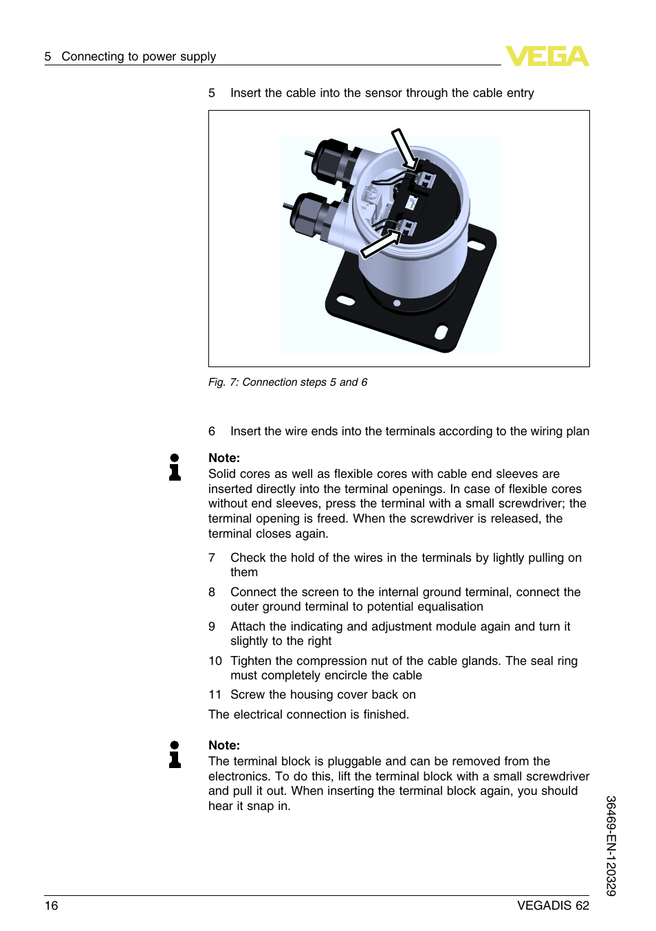 VEGA VEGADIS 62 User Manual | Page 16 / 52