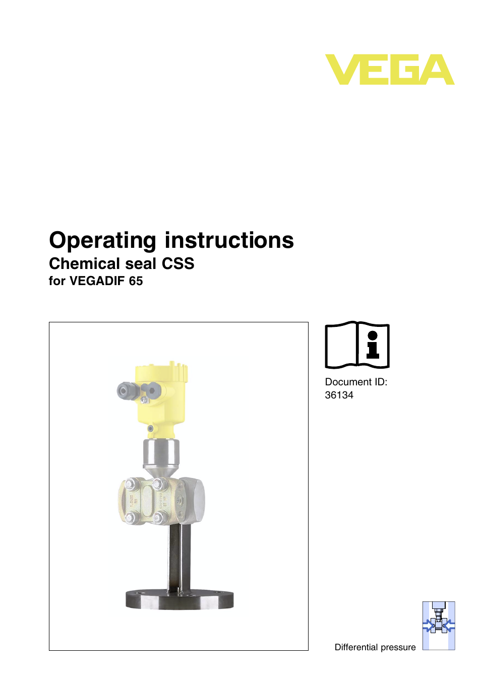 VEGA VEGADIF 65 Chemical seal CSS User Manual | 20 pages