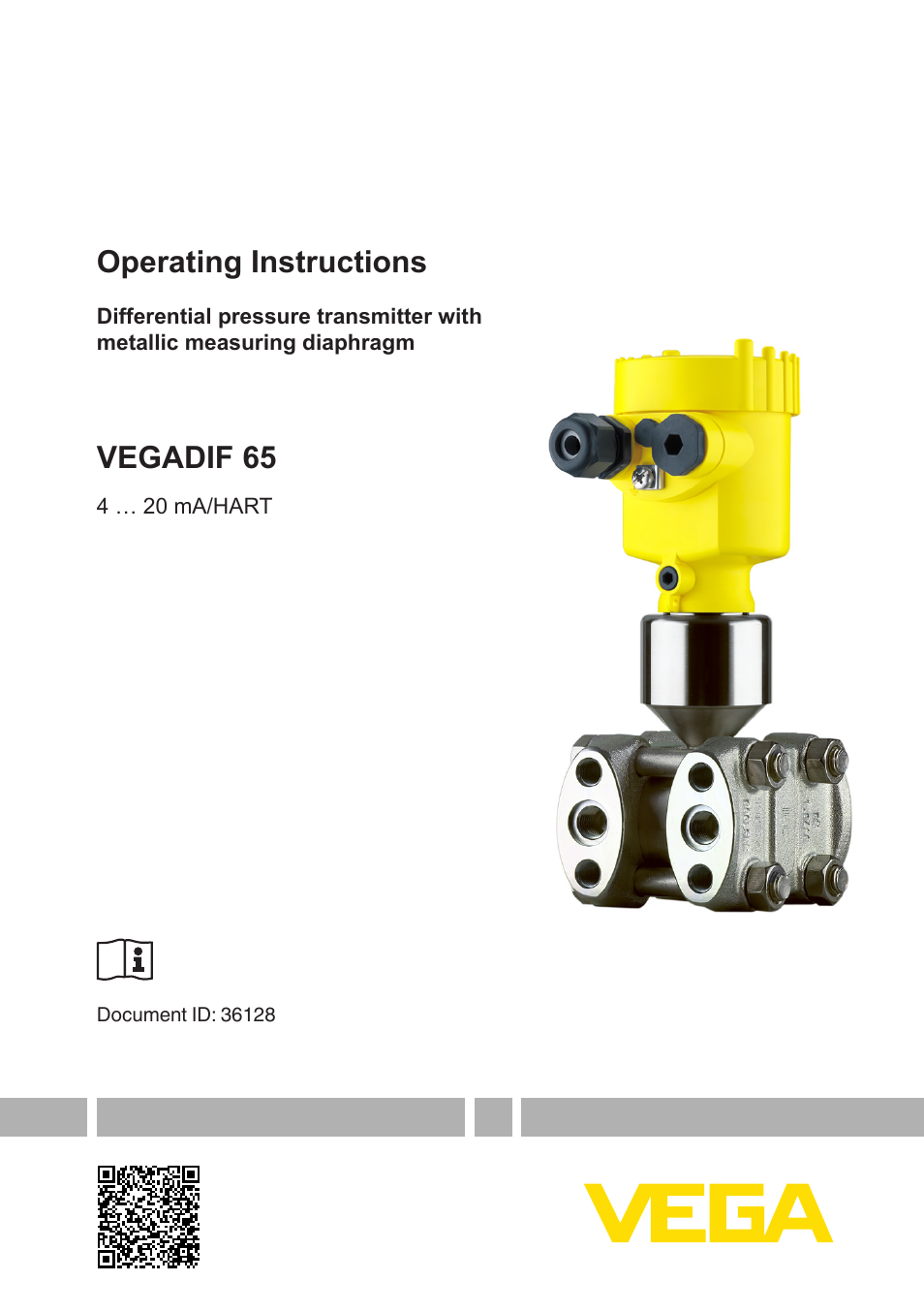 VEGA VEGADIF 65 4 … 20 mA_HART User Manual | 100 pages