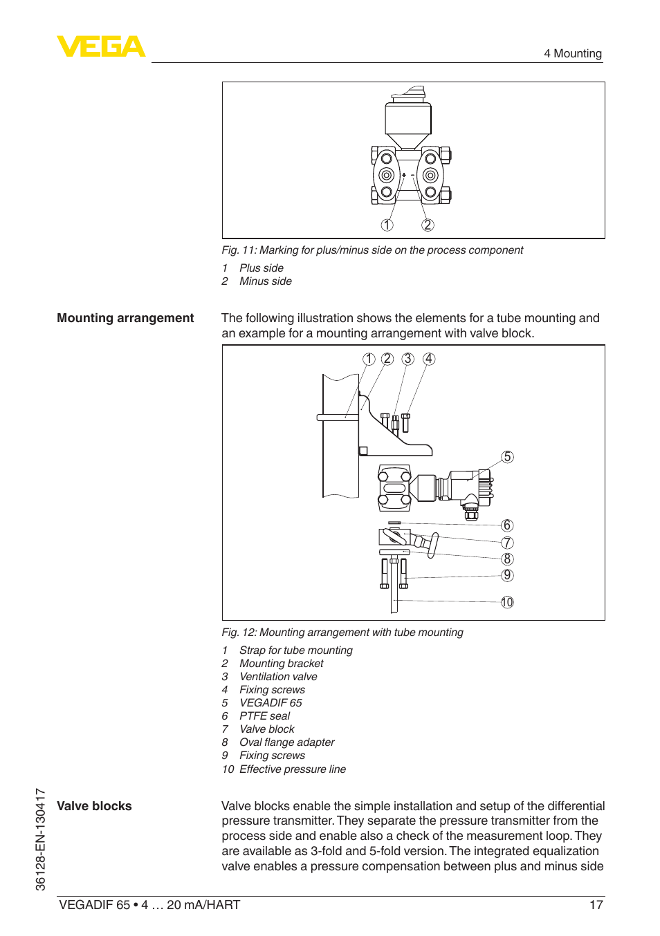 VEGA VEGADIF 65 4 … 20 mA_HART User Manual | Page 17 / 100