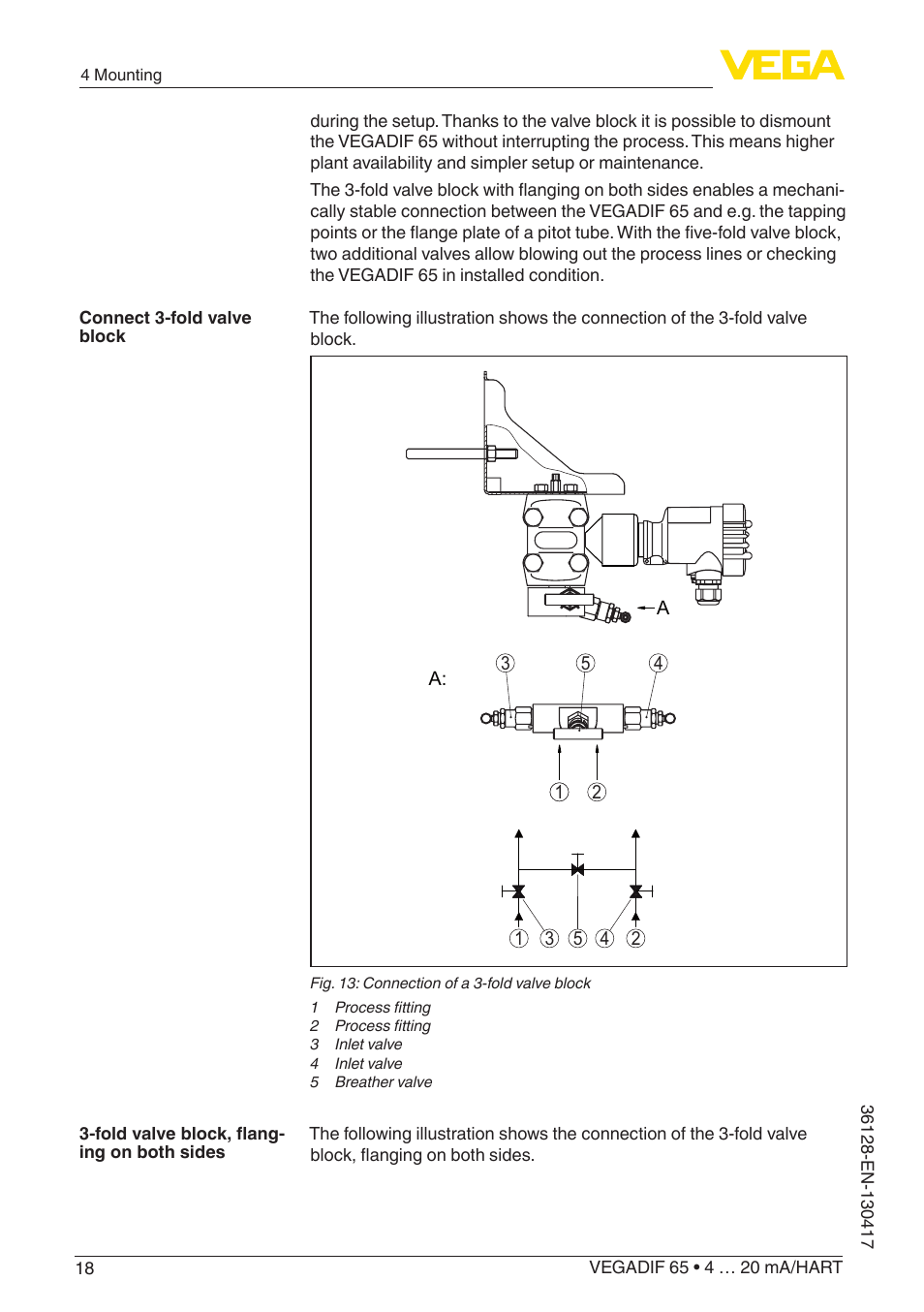 VEGA VEGADIF 65 4 … 20 mA_HART User Manual | Page 18 / 100