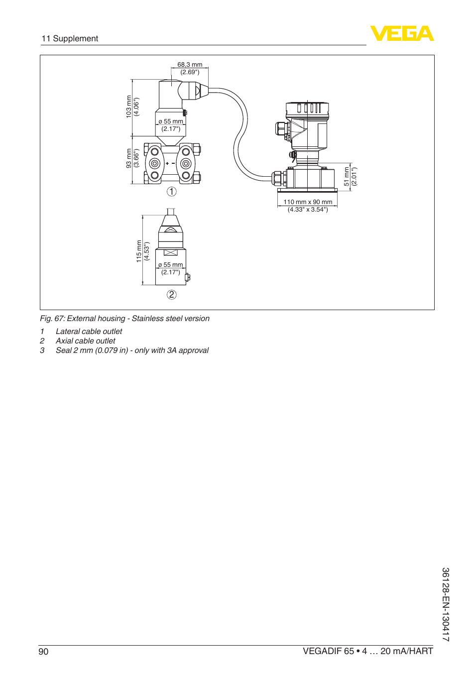 VEGA VEGADIF 65 4 … 20 mA_HART User Manual | Page 90 / 100