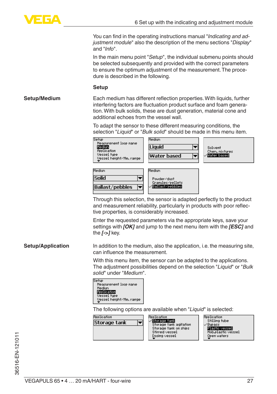 VEGA VEGAPULS 65 (≥ 2.0.0 - ≥ 4.0.0) 4 … 20 mA_HART - four-wire User Manual | Page 27 / 68