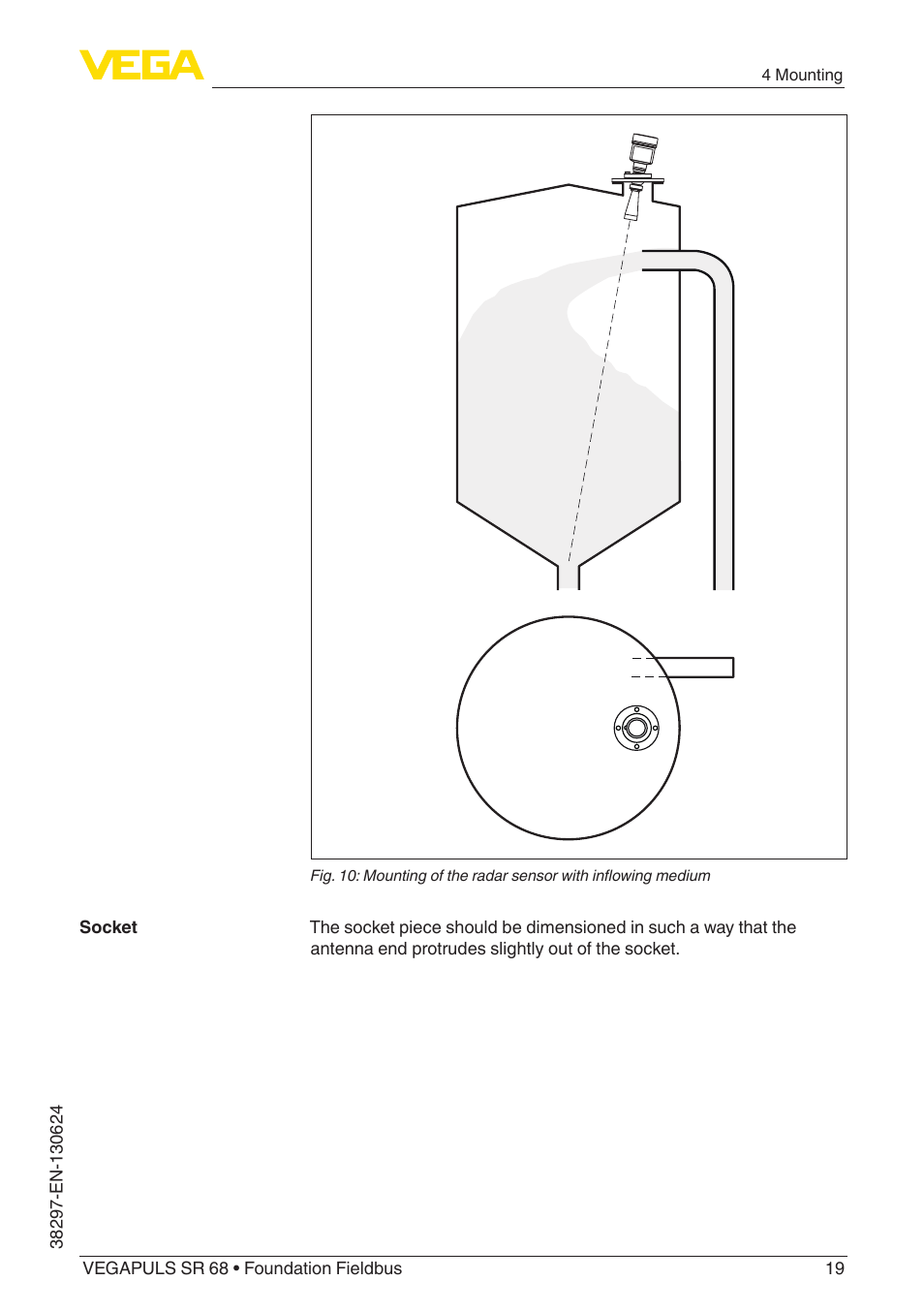 VEGA VEGAPULS SR 68 Foundation Fieldbus User Manual | Page 19 / 96