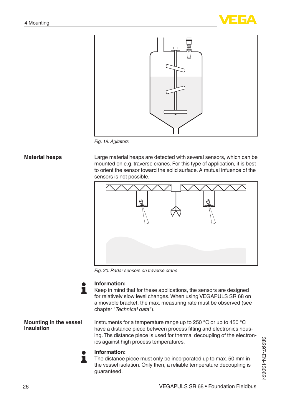 VEGA VEGAPULS SR 68 Foundation Fieldbus User Manual | Page 26 / 96