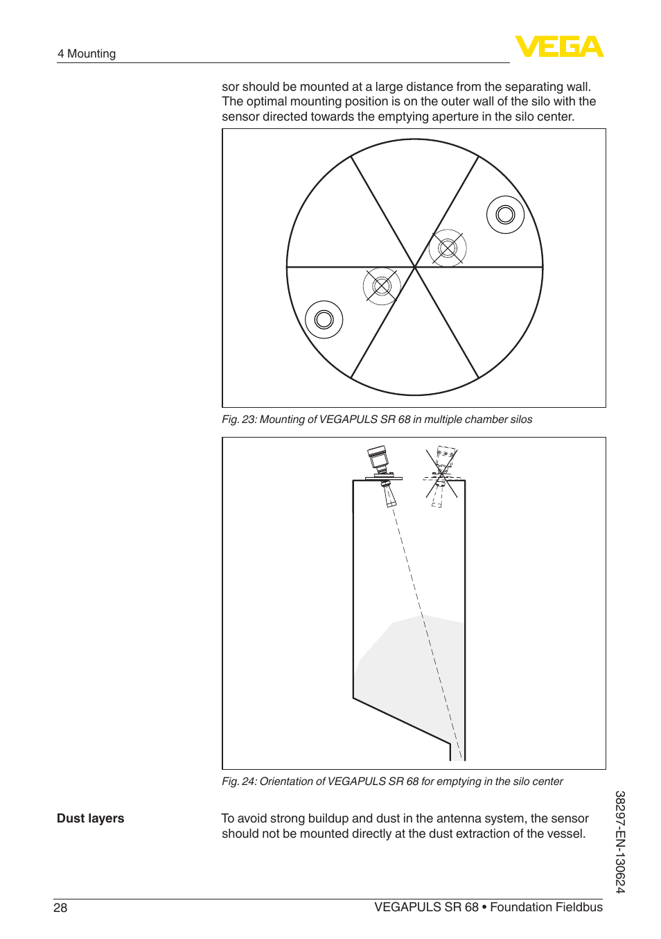 VEGA VEGAPULS SR 68 Foundation Fieldbus User Manual | Page 28 / 96