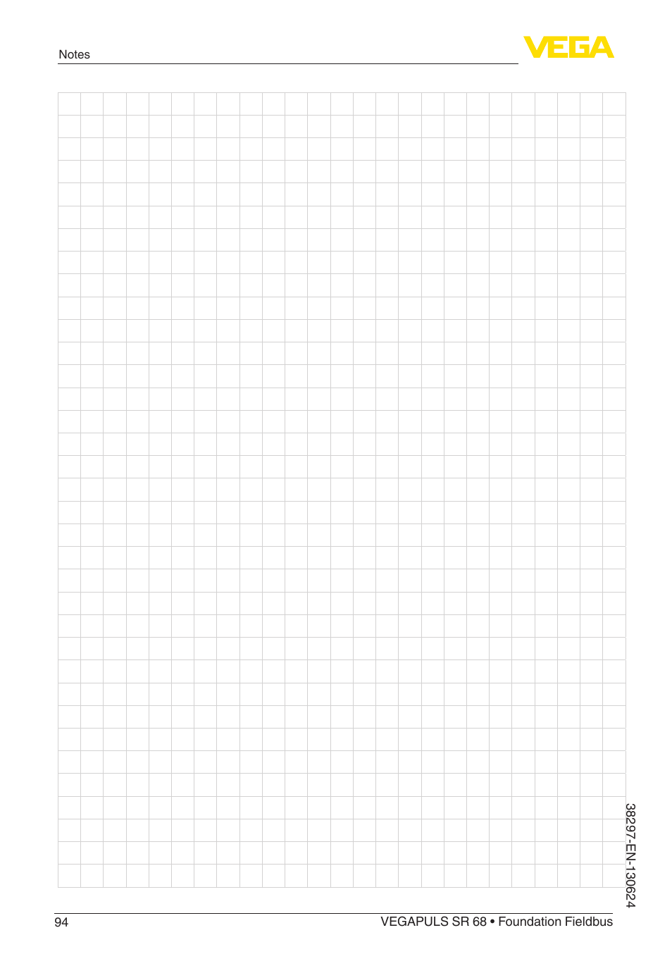 VEGA VEGAPULS SR 68 Foundation Fieldbus User Manual | Page 94 / 96