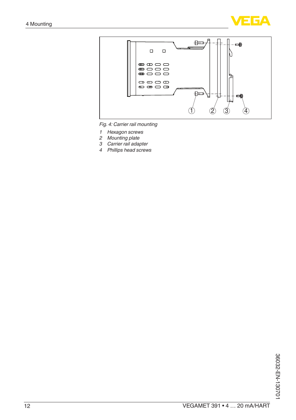 VEGA VEGAMET 391 4 … 20 mA_HART User Manual | Page 12 / 64