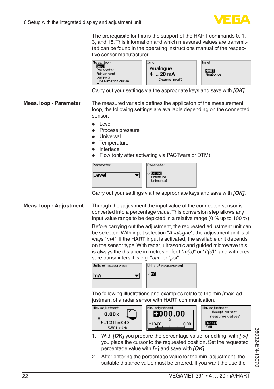 VEGA VEGAMET 391 4 … 20 mA_HART User Manual | Page 22 / 64