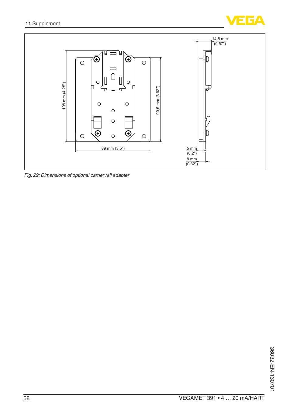VEGA VEGAMET 391 4 … 20 mA_HART User Manual | Page 58 / 64