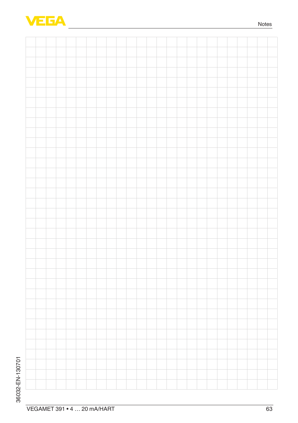 VEGA VEGAMET 391 4 … 20 mA_HART User Manual | Page 63 / 64