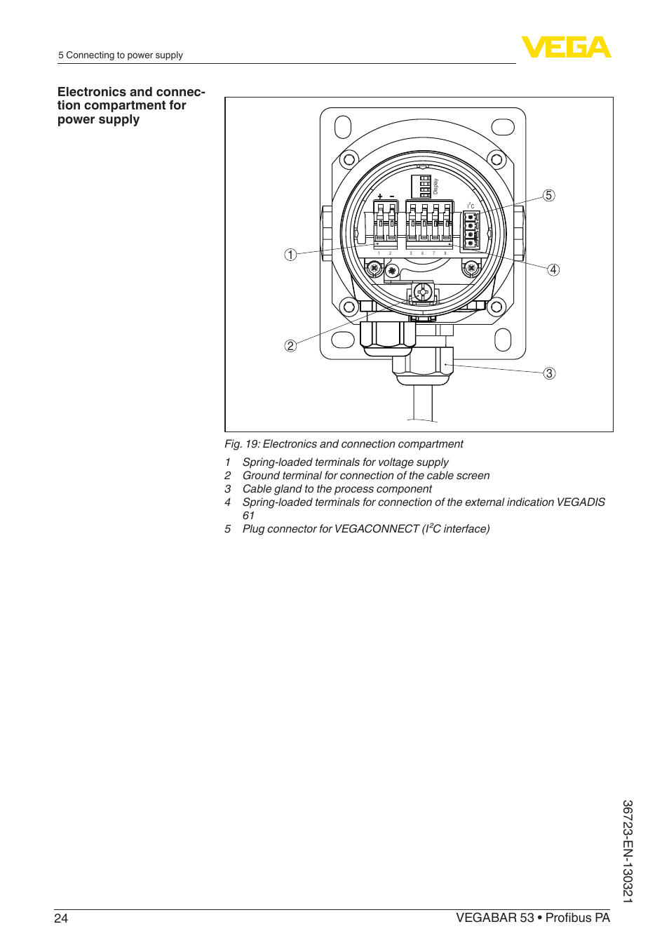 VEGA VEGABAR 53 Profibus PA User Manual | Page 24 / 68