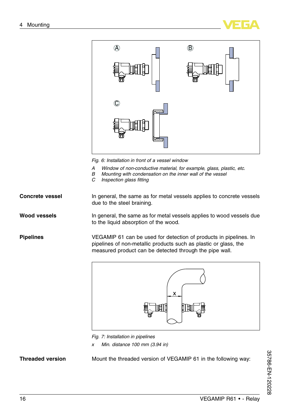 VEGA VEGAMIP R61 Receiving unit - Relay User Manual | Page 16 / 48