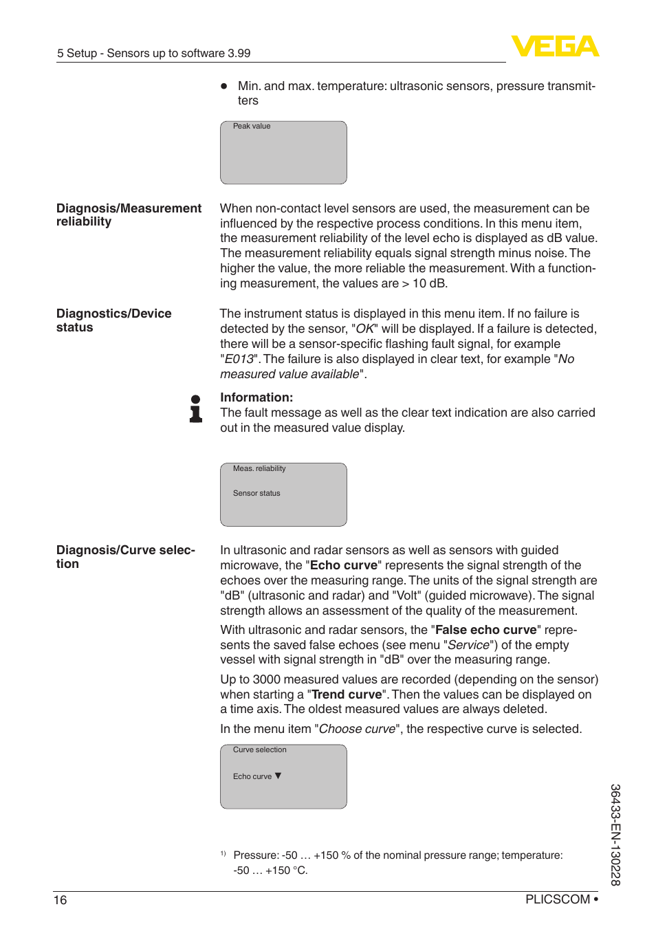 VEGA PLICSCOM User Manual | Page 16 / 44