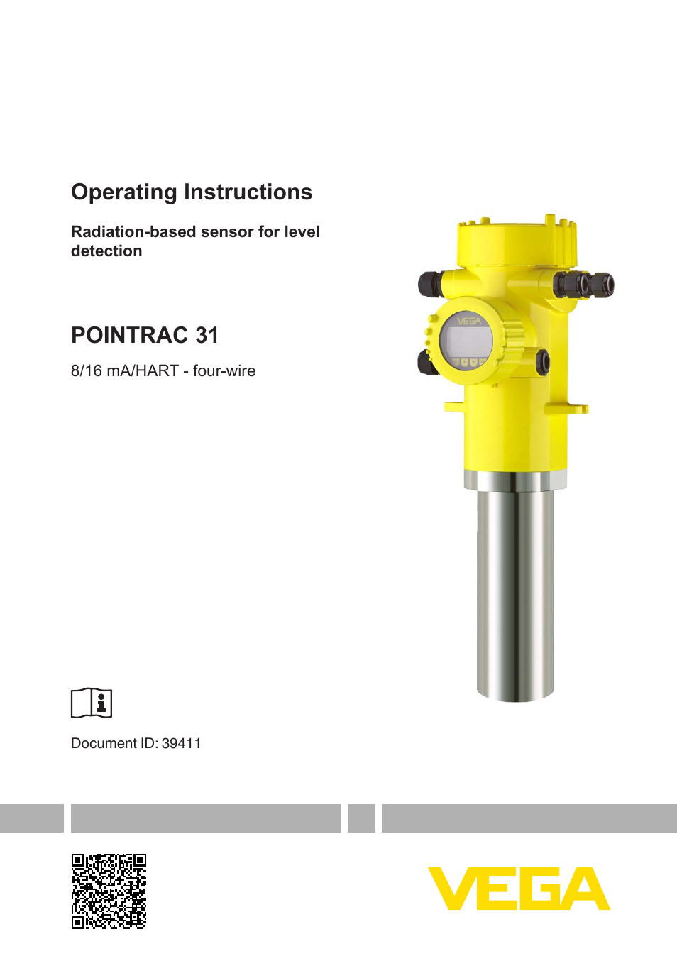 VEGA POINTRAC 31 8_16 mA_HART - four-wire User Manual | 56 pages