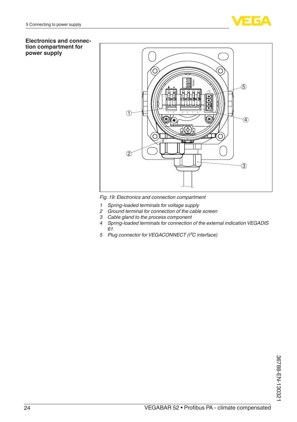 VEGA VEGABAR 52 Profibus PA - climate compensated User Manual | Page 24 / 76