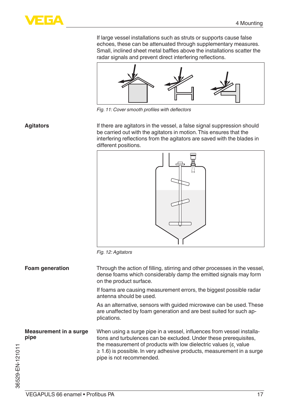 VEGA VEGAPULS 66 (≥ 2.0.0 - ≥ 4.0.0) enamel Profibus PA User Manual | Page 17 / 76