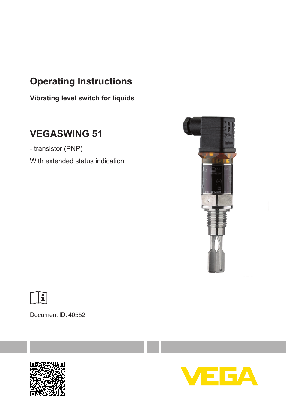 VEGA VEGASWING 51 - transistor (PNP) User Manual | 32 pages