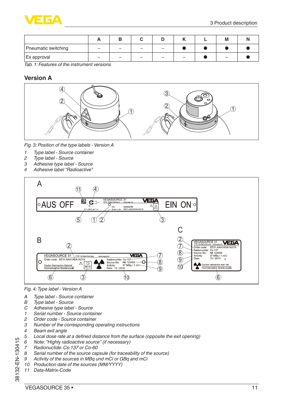 Ba c | VEGA VEGASOURCE 35 User Manual | Page 11 / 64