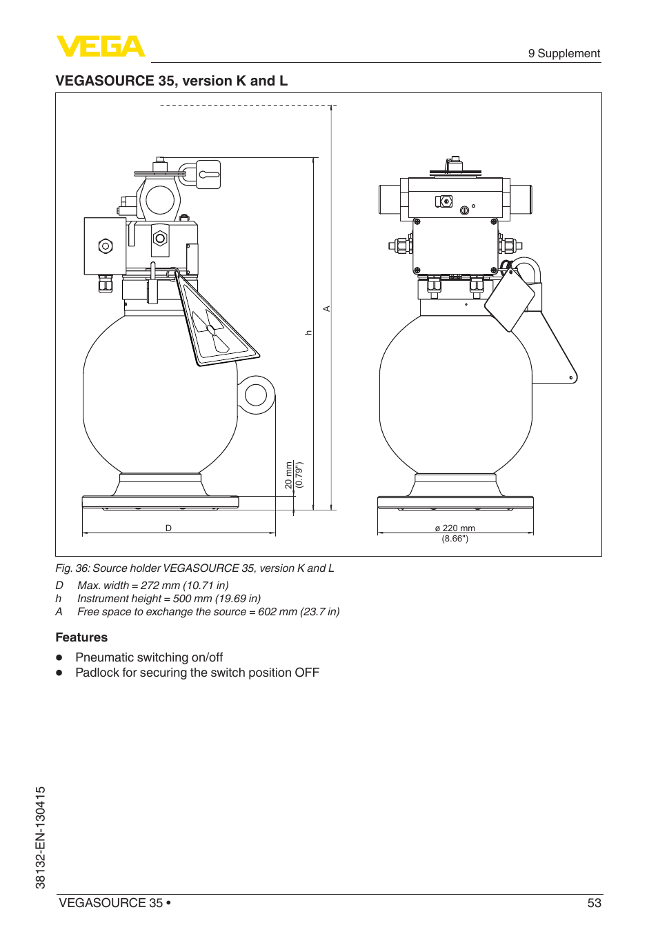 VEGA VEGASOURCE 35 User Manual | Page 53 / 64