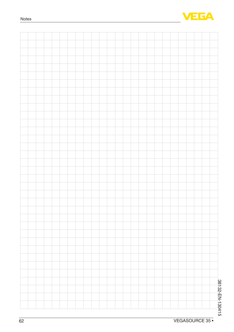 VEGA VEGASOURCE 35 User Manual | Page 62 / 64