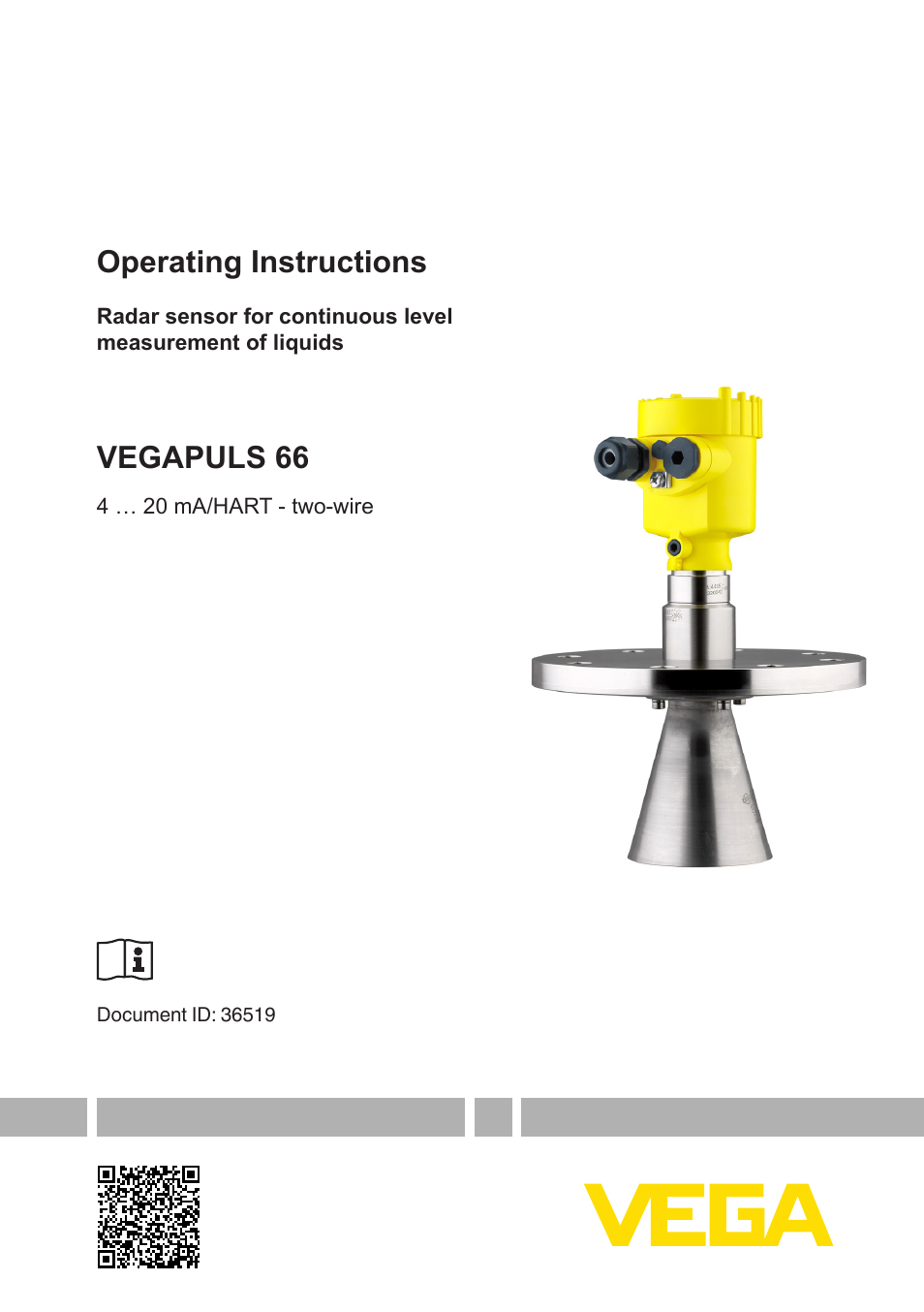 VEGA VEGAPULS 66 (≥ 2.0.0 - ≥ 4.0.0) 4 … 20 mA_HART - two-wire User Manual | 80 pages